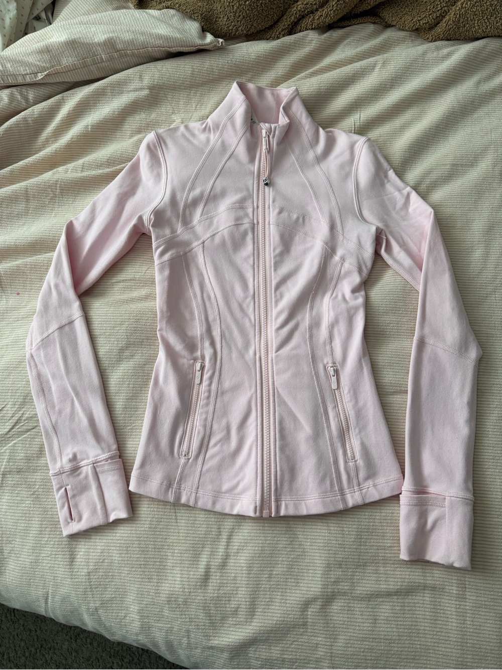 Lululemon define jacket in strawberry milkshake